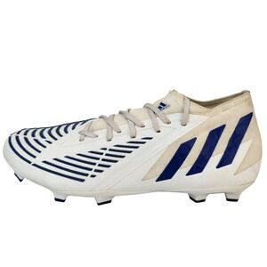 Adidas Predator Soccer Cleats Shoes Mens Size 12 White Blue Firm Ground GW2269